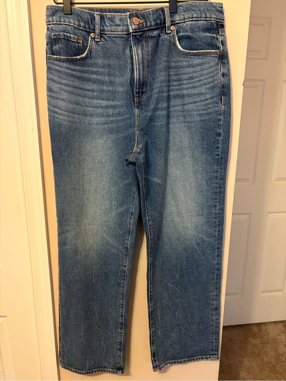 LOFT Women's Straight-Leg Blue Denim Jeans NWT